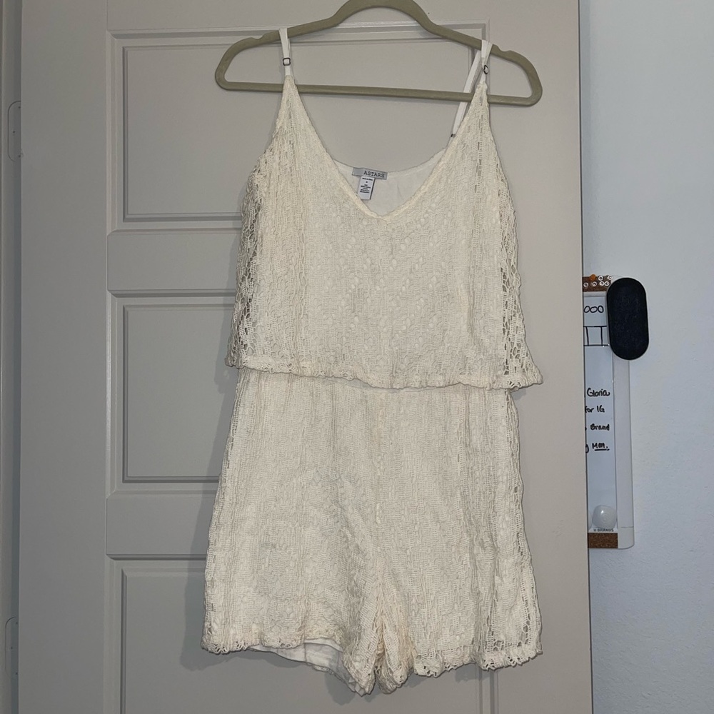 Ivory Stretchy Romper
